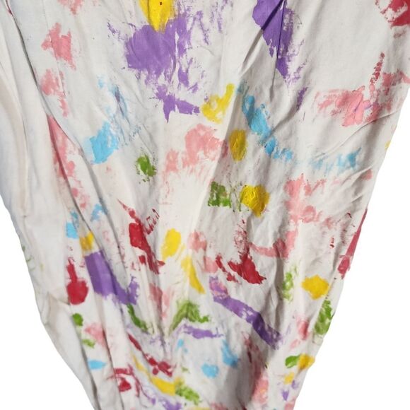 FINITY White Hand Painted Sleveless Maxi Dress - Picture 6 of 8